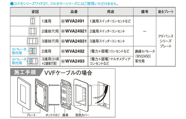 楽天市場】パナソニック アドバンスシリーズ配線器具 防気カバー 1 