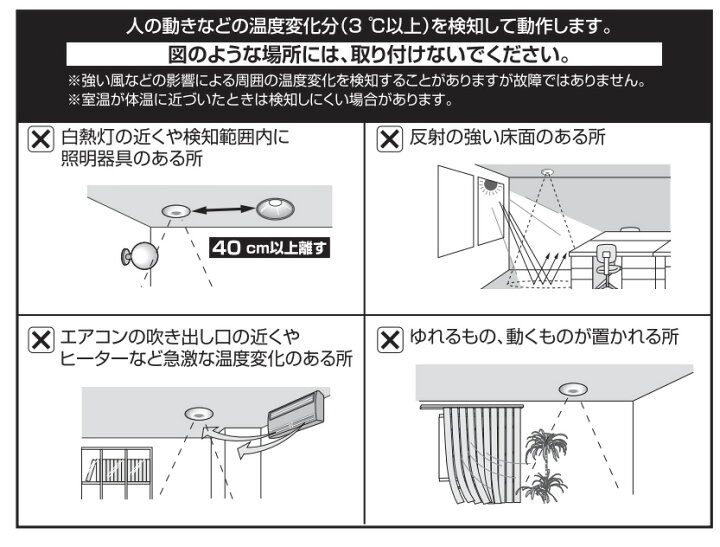 楽天市場】パナソニック 天井取付熱線センサ付自動スイッチ 子器 直径 