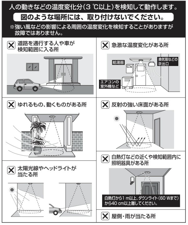 楽天市場】パナソニック 軒下天井取付熱線センサ付自動スイッチ 4線式 