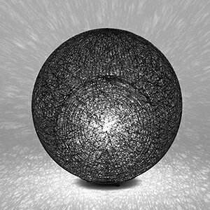 yamagiwa�@MAYUHANA�@MA�@BLACK�@�e�[�u���X�^���h�@E26�����@�N���A�{�[�������v�@��95�@60W×1���p�@�i�����v�t�j�@���ԃX�C�b�`�t�@321S7403B