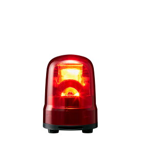 パトライト　LED回転灯（ブラシレスモータ） SK　DC12〜24V　3．6W　φ100mm　レッド（赤色）　プッシュイン端子台　ブザーあり　SKHM1TBR