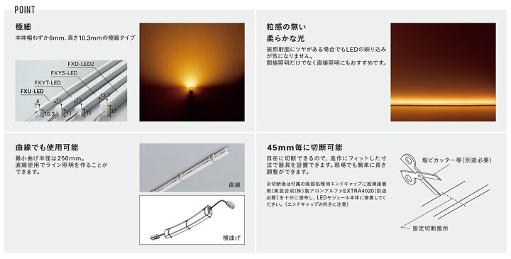 楽天市場】DNライティング LED棚照明器具 棚下・間接照明用  