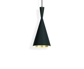 Tom Dixon　トム・ディクソン　ペンダントライト　BEAT TALL PENDANT LED（ビートトールペンダントLED）　調光　天井直付　定格光束800lm　8.0W　3000K　黒（ブラック）　LED内蔵　BEATTALLPENDANTLEDBLACK