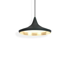 Tom Dixon　トム・ディクソン　ペンダントライト　BEAT WIDE PENDANT LED（ビートワイドペンダントLED）　調光　天井直付　定格光束800lm　8.0W　3000K　黒（ブラック）　LED内蔵　BEATWIDEPENDANTLEDBLACK