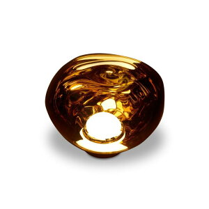 Tom Dixon トム・ディクソン テーブル デスクライト MELT MINI SURFACE TABLE LED(メルトミニサーフェイステーブルLED) 全光束800lm 8.0W 3000K コンセント・コードスイッチ付き ゴールド LE