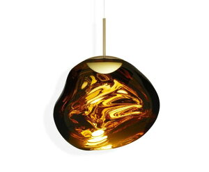 Tom Dixon�@�g���E�f�B�N�\���@�y���_���g���C�g�@MELT 50 PENDANT LED�i�����g50�y���_���gLED�j�@�����@�V�䒼�t�@��i����800lm�@8.0W�@3000K�@�S�[���h�@LED�����@MELT50PENDANTLEDGOLD