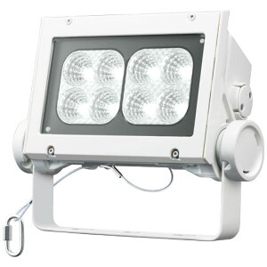 岩崎 LEDioc FLOOD NEO(レディオック フラッド ネオ) LED投光器 60クラス 中角タイプ 昼白色(5000K)タイプ 高演色 本体色:ホワイト LED一体形 耐塩塗装 ECF6041MNSAN8W ※受注生
