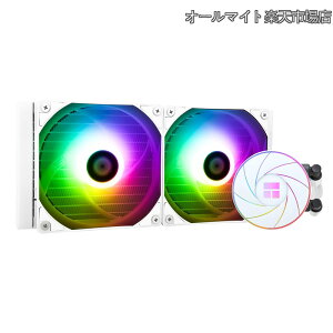 �y���������zAQUA ELITE 240 WHITE ARGB CPU�t��N�[���[�ACPU��p��T�C�Y240�A120mm PWM�t�@���AS-FDB�x�A�����O�AAMD/AM4/AM5�AIntel LGA1150/1151/1155/1156/1200/2011/1700/1851�Ή�ARGB�I�[���C����������N�[���[