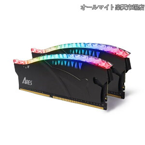 �y���������z16GB (8GBx2) RAM DDR4 3200MHz CL16 RGB XMP�t�� 1.35V �f�X�N�g�b�v���������W���[�� ARES Armor Lite �Q�[���p �u���b�N