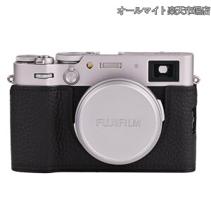 �y���������zhandmade �Ή� FUJIFILM Fuji �x�m X100VI ��p �J�����P�[�X �J�����J�o�[ �J�����o�b�O �{�v ���w���v�{��+���^���x�[�X�v���[�g (Black)