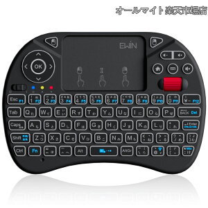 �y���������z�~�j�L�[�{�[�h ���C�����X 2.4GHz ���{��z�� �^�b�`�p�b�h �}�E�X�z�C�[���t�� 8�F�o�b�N���C�g USB���V�[�o�[�t�� �����^ �|�[�^�u�� PC/�e���r/Fire TV Stick�Ή� �����R������ 
