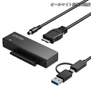 �y���������zSATA USB3.0(USB A+C) �ϊ��P�[�u�� 2.5 3.5�C���` HDD/SSD �Ȃǂ̃n�[�h���C�u ��SATA ���w�h���C�u �ɑΉ� I/II/III �d���A�_�v�^�i12V/2A�d���t���jUASP�Ή� �����]�� ����150cm �ő�18TB �t�@�C