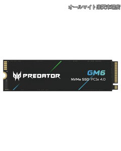 �y���������zPredator M.2 SSD 1TB GM6 NVMe2.0 2280 PCIe Gen4×4 ������(�ő�ǂݎ��F7200MB/s�A�ő发�����݁F6200MB/s) ����SSD ���ϋv 3D NAND PS5����m�F�ς� ���[�J�[5�N�ۏ�