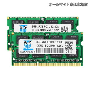 �y���������z�m�[�gPC�p������DDR3L 1600 MHz 16GB Kit PC3L-12800 8GB×2���g SO-DIMM �d�� 1.35V/1.5V 204Pin CL11 Non-ECC Mac �Ή�