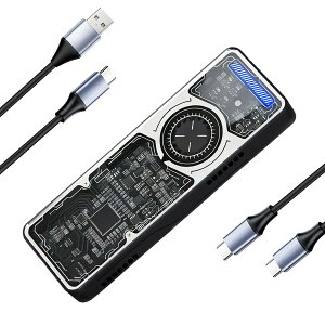 �y���������z�P�[�X m.2 ssd �O�t���P�[�X YD-Z2 Pro USB3.2 Gen2 Type-C 10Gbps�������]�� NVMe(M key) 2280�Ή� �ő�4TB �A���~�j�E�������� �t�@����p �|�[�^�u�� ��e�ʃX�g���[�W PC/�X�}�z/�Q�[���@�ڑ�