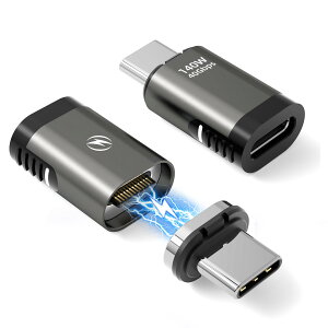 �y���������zC�}�O�l�b�g���A�_�v�^�[(2�Z�b�g) USB C �^�C�vC �ϊ��A�_�v�^ 24�s�� �}�O�l�b�g USB 40Gbps �f�[�^�]��/PD140W �}���[�d Mac Book Pro/Air ����т��̑��̃^�C�vC�f�o�C�X�ƌ݊�������