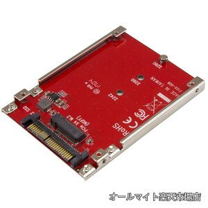 �y���������zM.2 - U.2�ϊ��A�_�v�^/M.2 PCIe NVMe SSD�Ή�/PCI Express M.2�h���C�u - 2.5�C���`U.2(SFF-8639)�z�X�g�A�_�v�^/M.2 SSD�ϊ�(���b�h) U2M2E125