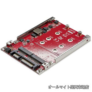 �y���������z2�X���b�gM.2 - SATA�A�_�v�^ 2.5�C���`�h���C�u�x�C�Ή� RAID 2x M.2 NGFF SSD�A�_�v�^ SATA 3.0(6Gbps) S322M225R