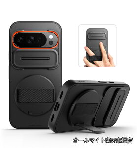 �y���������z�Ή�Google Pixel 10 Pro XL�P�[�X�A360°��]���n���h�X�g���b�v�A�d�b�O���b�v�z���_�[�A�C���r�W�u���L�b�N�X�^���h�A�X���C�h�J�����J�o�[�t���A���ȑϏՌ��ی�J�o�[ - �u��