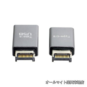 �y���������zUSB 3.1 �t�����g�p�l���w�b�_�[ �I�X Type-E to Type-A & Type-C USB-C �}�U�[�{�[�h�g���f�[�^�A�_�v�^�[ 2��