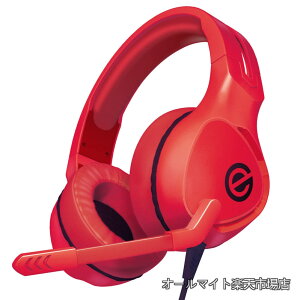 �y���������z�Q�[�~���O�w�b�h�Z�b�g �L�� 3.5mm �}�C�N�t�� �y PS5 / PS4 / Switch �z �y�� �����I�[�o�[�w�b�h 50mm�h���C�o �R���g���[���[�t�� ���b�h HS-G01RD