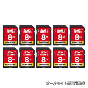 �y���������z8GB SD�J�[�h 10�Z�b�g SDHC UHS-I U1 C10 80MB/s �������[�J�[�h �t��HD �r�f�I �f�W�^���J���� �����L�^ �~�j�P�[�X10�t��