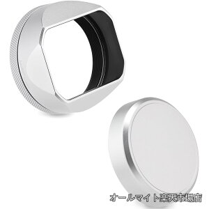 �y���������z�X�N�G�A���^�������Y�t�[�h �x�m�t�C���� FinePix X100VI X100V X100F X100 X100S X100T X70 �J�����A�N�Z�T���[ �V���o�[ �L���b�v�� 49mm �A�_�v�^�[�����O�L�b�g�t��