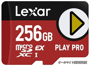 �y���������z256GB Play PRO microSD Express�J�[�h UHS-I C10 U3 V30 �t��HD 4K �ő�900/600MB/s �������[�J�[�h Nintendo-Switch 2/ASUS ROG Ally/Steam Deck�Ή� �Q�[�~���O(LMSXPS0256G-BNNNU)