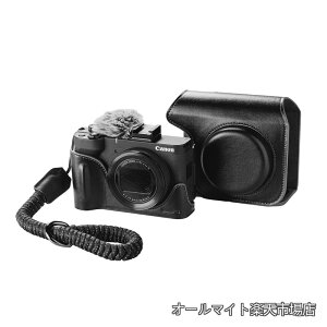 �y���������z�J�����p���U�[�P�[�W�L�b�g PowerShot V1�p�n�[�t���U�[�P�[�X �t���b�v�P�[�X�J�o�[ ���X�g�X�g���b�v�A�t�@�[�E�B���h�X�N���[���t�� �����^�т₷���ی�� �i�u���b�N�j 5386