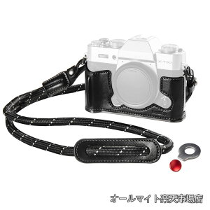 �y���������zX-T30 II�p �n�[�t���U�[�P�[�X �V�����_�[�X�g���b�v�t�� FUJIFILM X-T30 / X-T30 II/X-T30 III�p ���g���X�^�C���J�����P�[�X�i�A���~�t���[�����V���b�^�[�{�^���L���b�v�t���j�u���b