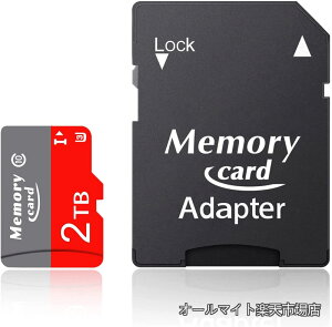 �y���������z�J�[�h �}�C�N�� �J�[�h 2T TF �J�[�h A1 UHS-I U3 V30 4K Ultra HD ���ϋv�� �N���X10 �A�_�v�^�[�t