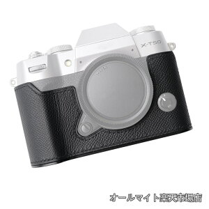 �y���������z�J�����P�[�X �A �Ή� FUJIFILM FUJI �x�m X-T50 �E ����� �{�v �J�����J�o�[ �J�����o�b�O �E ��t���v�{��+���^���x�[�X�v���[�g��2-in-1�f�U�C�� (�u���b�N)