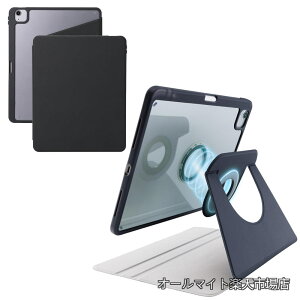 �y���������ziPad Air 13�C���` (M4/M3/M2) 2026/2025/2024�N �P�[�X 360�x��] �c�u�� ���u�� �}�O�l�b�g���E�� �y�����[ �t���b�v�t�� �u���b�N TB-A25XMG360BK