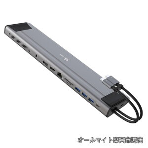 �y���������zUSB-C 12-in-1 Dual Display �f���A��4K60�h�b�L���O�X�e�[�V�����A����M.2 SSD�X���b�g�AHDMI�ADisplayPort�A10Gbps USB-A�APD 100W�A�C�[�T�l�b�g�ASD/TF For MacBook M1-M4 Pro/Max Surface Pro 9/10/11 �Ή� (JCD5