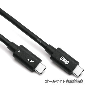 �y���������zOWC Thunderbolt 4 / USB-C Cable �iOWC �T���_�[�{���g 4 / USB-C �P�[�u���j Thunderbolt �F�؎擾/USB-C 100% �݊� / 40Gb/s �f�[�^�`�� / 100W���d / �ő�8K�o�� (70)
