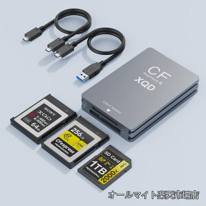 �y���������z�^�C�vB�J�[�h���[�_�[��XQD�J�[�h���[�_�[�AUSB 3.2 Gen 2 10Gbps Thunderbolt 3�|�[�g CF Express�J�[�h�^�C�vB���[�_�[ �A���~�j�E��CFexpress�������[�J�[�h�A�_�v�^�[ �ʐ^�ƁA�f�搻���