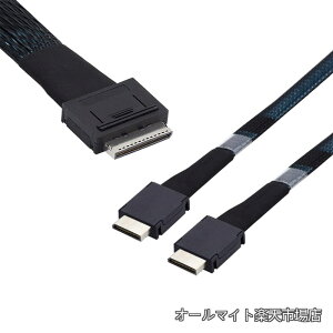 �y���������zPCIe�G�N�X�v���XSFF-8611 8x8���[���f���A��SFF-8611 Oculink 4x SSD�f�[�^�p�A�N�e�B�u�P�[�u��50cm