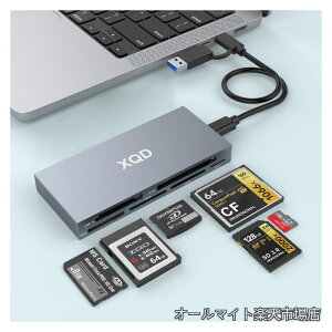 �y���������zType b�J�[�h���[�_�[ 6 in 1 USB C/USB A �^�C�vb CFexpress/XQD/SD�J�[�h���[�_�[ USB3.2 Gen2 10Gbps�����]���E����`�� �A���~������̐��^ CFexpress�A�_�v�^�[�������J�[�h���[�_�[Windows/Mac/Li