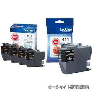 �y���������z�u���U�[�H��(Brother Industries) �C���N�J�[�g���b�W4�F�p�b�N LC3117-4PK �Ή��^��:MFC-J6983CDW�AMFC-J6583CDW�AMFC-J5630CDW �� + �C���N�J�[�g���b�W�u���b�N LC411BK �Ή��^��:DCP-J926N�AMFC-J904N�A