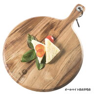 【送料無料】丸い 小葉アカシア木製 木のまないた カッティングボード ピザボード キッチン用まないた 取…