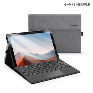 �y���������zMicrosoft Surface Pro 7+/ Pro 7 / Surface Pro 6 / Surface Pro 5 2017 / Surface Pro 4 �ɑΉ��P�[�X �\�ʓ����ی�J�o�[ �����p �X�^���h �y�� ���^ �y���z���_�[�t�� PU �X�}�[�g �J�o�[