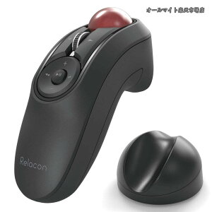 �y���������z�g���b�N�{�[���}�E�X �n���f�B�^�C�v Relacon ���f�B�A�R���g���[���{�^������ �X�^���h�t �É� Bluetooth �u���b�N M-RT1BRXBK