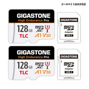 �y���������z�}�C�N��sd�J�[�h 128GB 2�Z�b�g High Endurance Pro microSDXC UHS-1 A1 V30 U3 C10 100MB/s TLC ���ϋv 4K UHD �r�f�I�B�e �h�ƃJ���� �h���C�u���R�[�_�[ �Ď��J�����Ή� SD�A�_�v�^�[2���t��