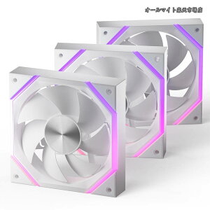 �y���������zNyota ARGB PC�P�[�X�t�@�� 120mm (12cm) 3�{ �����E�r�C�p [�����\PWM/�É��݌v] 4Pin PWM 5V 3Pin ARGB 2000RPM/61.5 CFM/HDB�x�A�����O/������50 000����/16LED ���[�J�[RGB�\�t�g���S�Ή� (ASUS Aura ASRock 