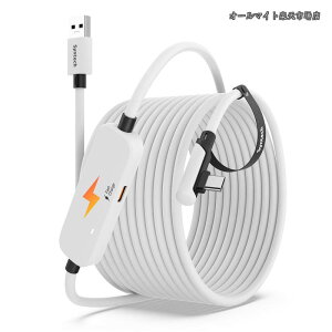 �y���������z�����N�P�[�u�� 6M �[�d�t���AMeta Quest 3S/Quest 3/Quest 2/Pico 4 �ɑΉ��A�ʂ̏[�d�|�[�g�t�� VR �����N�P�[�u���AUSB 3.0 ���� Type C �R�[�h ���C�g PC/SteamVR �p