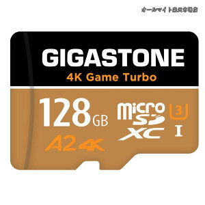 �y���������z1��p�z GIGASTONE �}�C�N��sd�J�[�h 128GB 4K Game Turbo microSDXC UHS-I A2 V30 U3 C10 100MB/s ���� SD�A�_�v�^�[1���t���y5�N�f�[�^�����E���������ۏ؁z