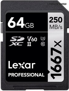 �y���������zLexar 1667x V60 250MB/s Flash Memory sd cards 64GB 128GB 256GB UHS-II U3 Card high speed SDXC For 3D 4K HD video 64GB