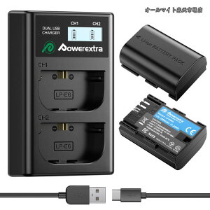 �y���������zLP-E6NH �݊��o�b�e���[�[�d��Z�b�g�A2950mAh��e�ʁA�[�d��t�� �����p�\ Mark II 5D Mark III 5D Mark IV 5DSR 5DS 60D 60Da 6D 6D Mark II 70D 7D 7D Mark II 80D EOS R EOSR5 EOS R6�J�����Ή� (LP-E6NH�o�b�e