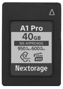 �y���������z���{���[�J�[ CFexpress Type A 40GB VPG400 �ő�Ǐo�����x950MB/s �ő发�����ݑ��x600MB/s �Œ�p���������ݑ��x550MB/s pSLC �\�j�[���V���[�Y�݊����m�F�ς� 4K/8K�^�� RAW�B�e NX-A1PRO40G �l�N