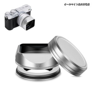 �y���������z�X�N�G�A���^�������Y�t�[�h �t�[�h�L���b�v+�A�^�u�^�[�t�� Fujifilm XF 23mm F2.8 R WR/Fujifilm XF 27mm F2.8 R WR/Fujifilm XF 27mm F2.8 �����Y�ɑΉ� 39mm�t�B���^�[�ƕ��p�\ �A���~�j�E������